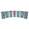 Freestanding Colour Coded Recycling Bin - 3 Sizes