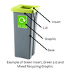 Freestanding Colour Coded Recycling Bin - 3 Sizes