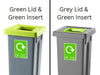 Freestanding Colour Coded Recycling Bin - 3 Sizes