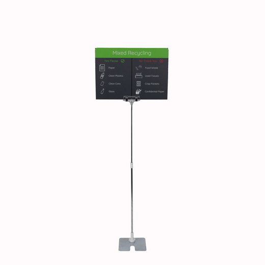 Freestanding Colour Coded Recycling Bin - 3 Sizes