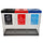 Triple Clear Recycling Station - 2 Sizes Available