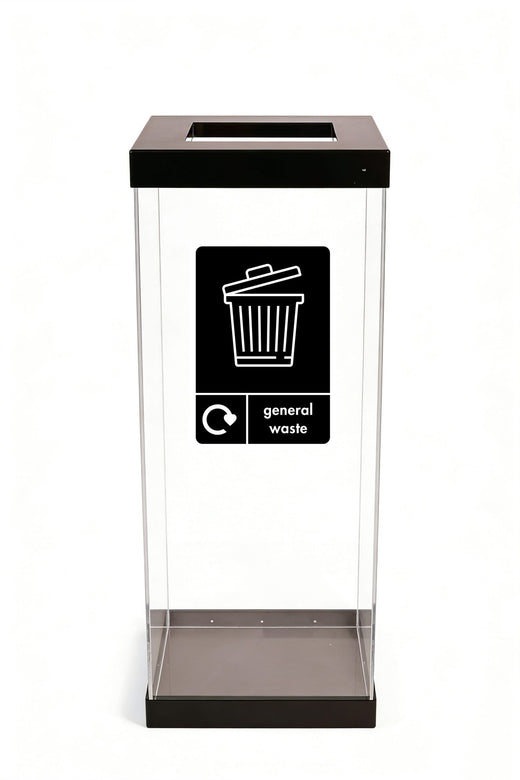 Clear Recycling Bins - 60 & 80 Litre Available
