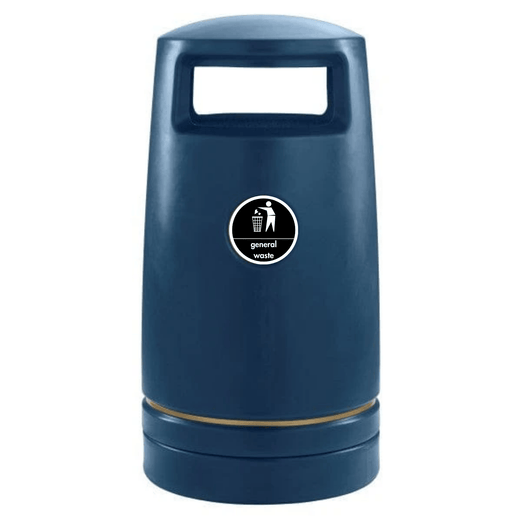 Outdoor Hooded Recycling Bin - 100 Litres