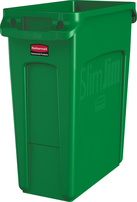 Slim Jim Waste Container with Venting Channels 60.5 Litres