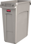 Slim Jim Waste Container with Venting Channels 60.5 Litres