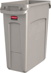 Slim Jim Waste Container with Venting Channels 60.5 Litres