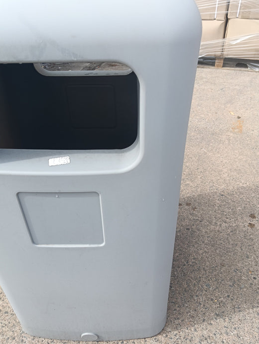 Reduced to Clear - Grey External Litter Bin - Damaged