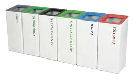 Modern Metal Office Recycling Bins
