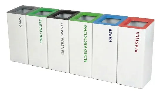 Modern Metal Office Recycling Bins