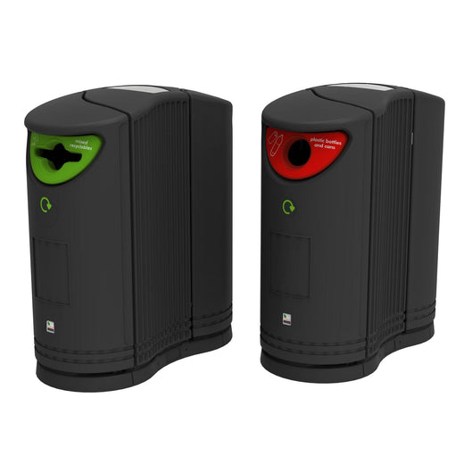Twin Recycling Bin with Optional Banding - 170- Litre