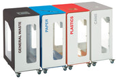 Cubatri Recycling Bins with Transparent Windows - 75L & 90L