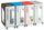 Cubatri Recycling Bins with Transparent Windows - 75L & 90L