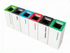 Modern Metal Office Recycling Bins  - 60 Litre