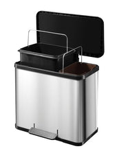 Hailo 2 Compartment 26 Litre Pedal Bin