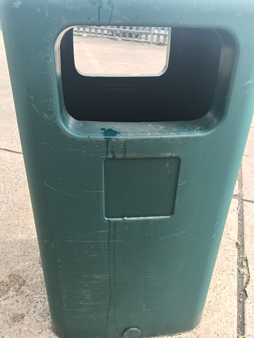 Reduced to Clear - Green External Litter Bin - Damaged