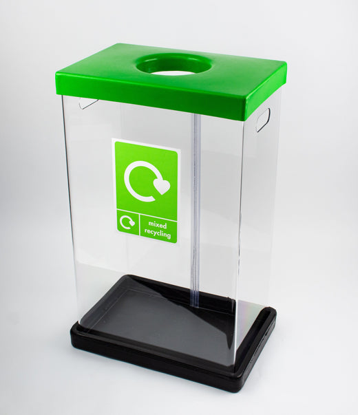 Clear Recycling Bins with Graphics - 60 & 80 Litre Available