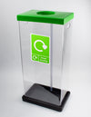 Clear Recycling Bins with Graphics - 60 & 80 Litre Available