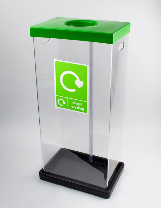 Clear Recycling Bins with Graphics - 60 & 80 Litre Available