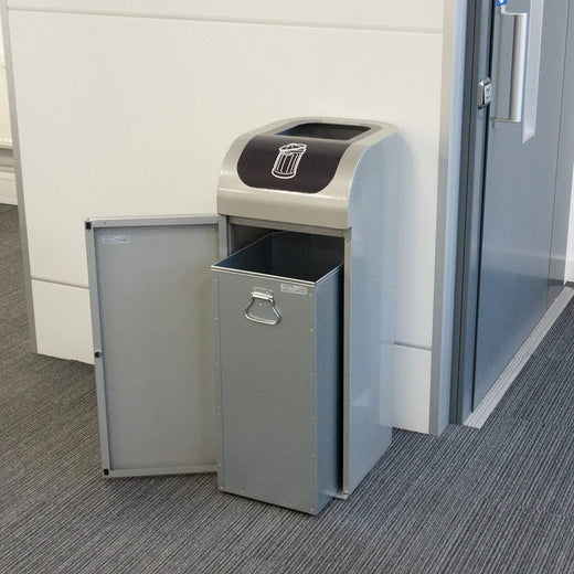 Lute Single Waste Stream Recycling Bin - 80 Litre
