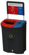 Meridian Dual Aperture Recycling Bin - 110 Litre