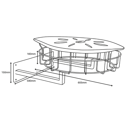 TubeSac Midi Continuous Wall Mounted Waste Bin