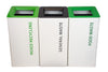 Modern Metal Office Recycling Bins