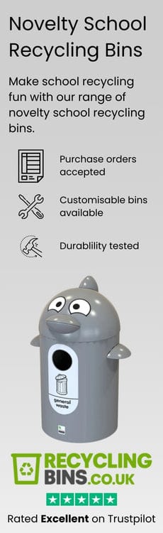 Novelty School Recycling Bins