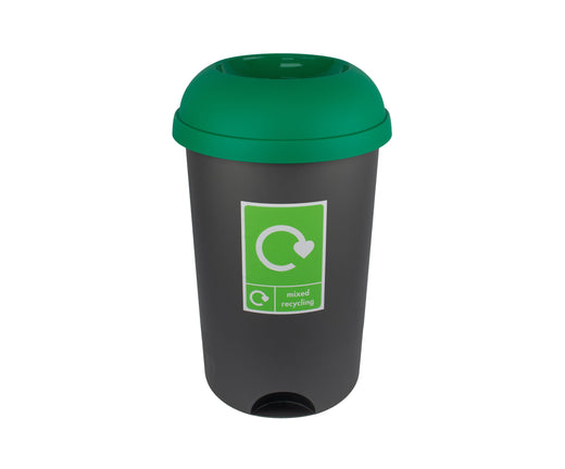 Set of 4 50 Litre Recycling Bins & Stickers