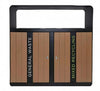 Double Wood Look External Recycling Bin