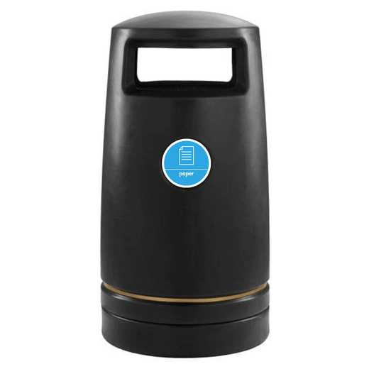 Outdoor Hooded Recycling Bin - 100 Litres