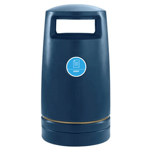 Outdoor Hooded Recycling Bin - 100 Litres
