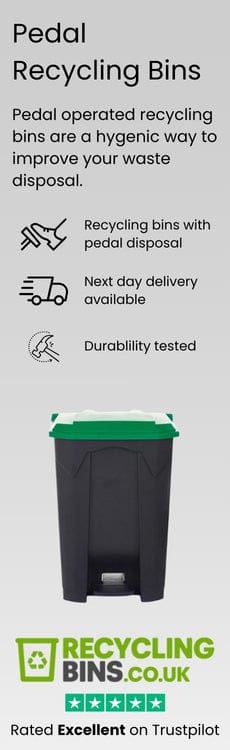 Pedal Operated Recycling Bins
