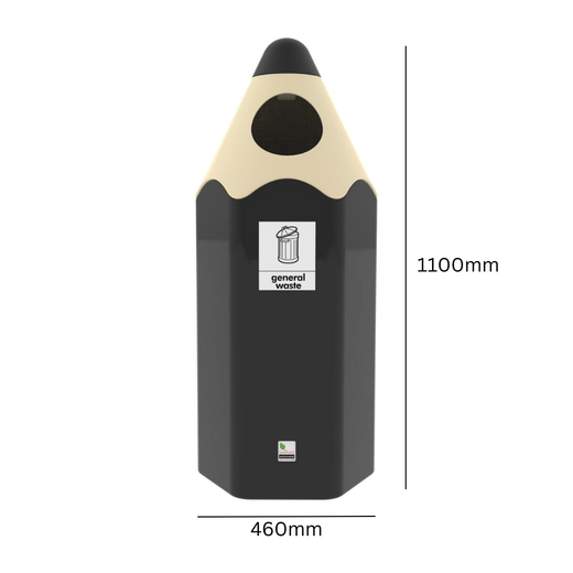 Coloured Pencil Recycling Bin - 70 Litres