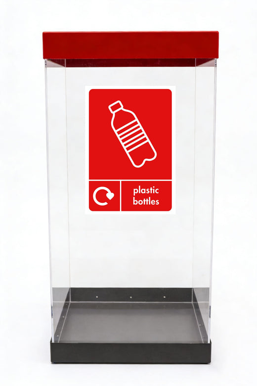 Clear Recycling Bins - 60 & 80 Litre Available