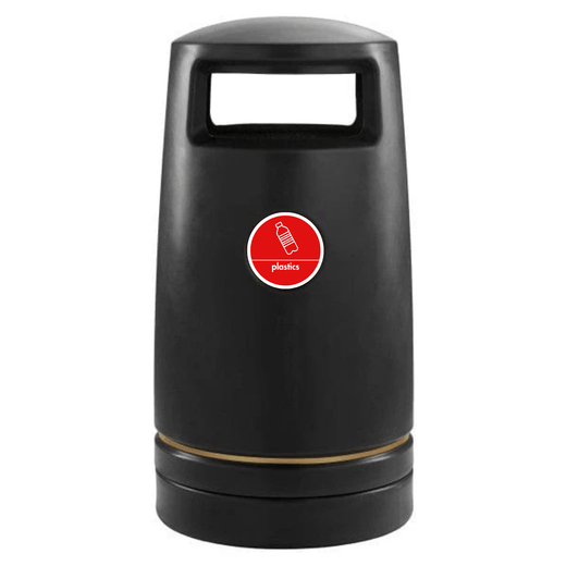 Outdoor Hooded Recycling Bin - 100 Litres