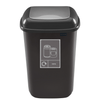 Plastic Push Lid Recycling Bin - 12 litre