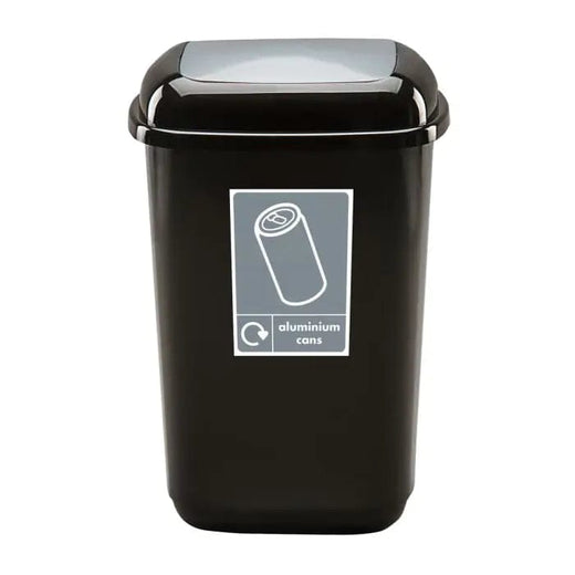 Plastic Push Lid Recycling Bin - 45 litre