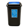 Plastic Push Lid Recycling Bin - 45 litre