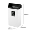 Metal Hooded Colour Coded Recycling Bin - 60 and 80 Litres