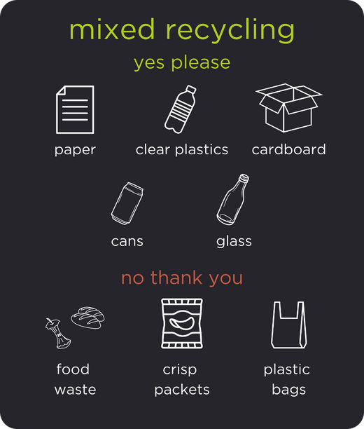 Professional Office Recycling Bin - 60 Litres