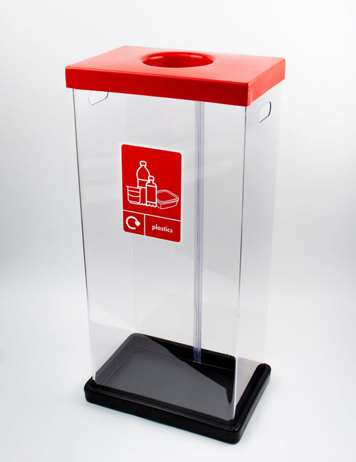 Clear Recycling Bins with Graphics - 60 & 80 Litre Available