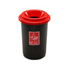 Round Open Top Recycling Bin - 50 Litre