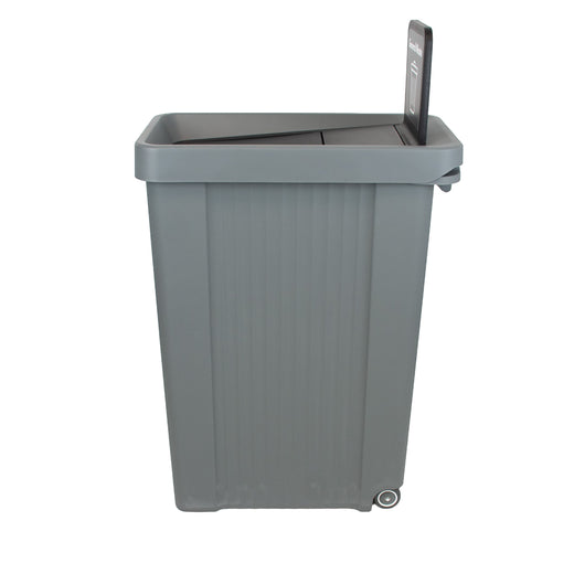 Slim Profile Recycling Bin with Integrated Signage - 70 Litres