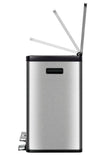 Ecocasa 3 Compartment Kitchen Recycling Bin - 3 x 20 Litre