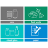 Smart Slim Profile Recycling Bins - 60 Litre