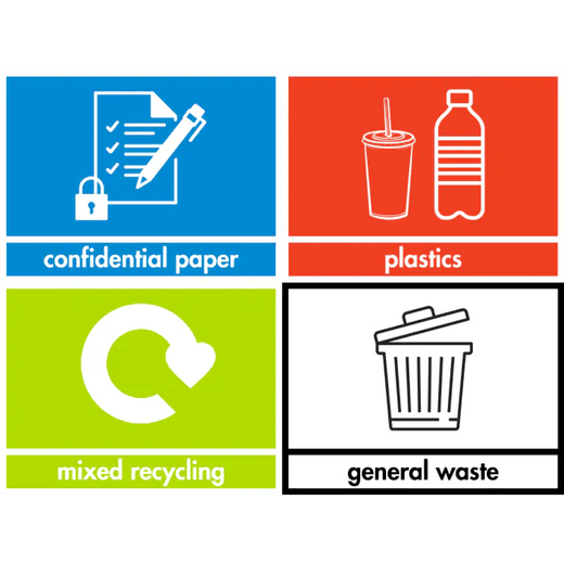 Smart Slim Profile Recycling Bins - 60 Litre