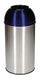 Stainless Steel Recycling Bins with Coloured Domes - 40 Litre