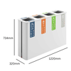 Trinity Quad Recycling Bin - 4 x 60 Litre