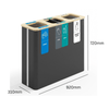 Trinity Trio Recycling Bin - 3 x 60 Litre