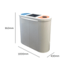 Torpedo Triple Lift Lid Recycling Station - 162 Litre